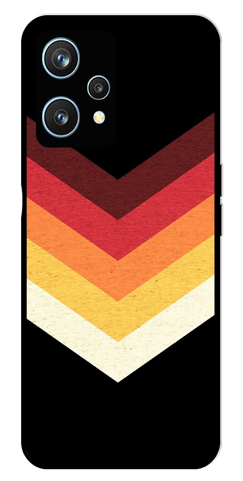 MultiColor Arrow Metal Mobile Case for Realme 9 Pro 5G MultiColor Arrow Metal Mobile Case for Realme 9 Pro 5G (Design No -04)