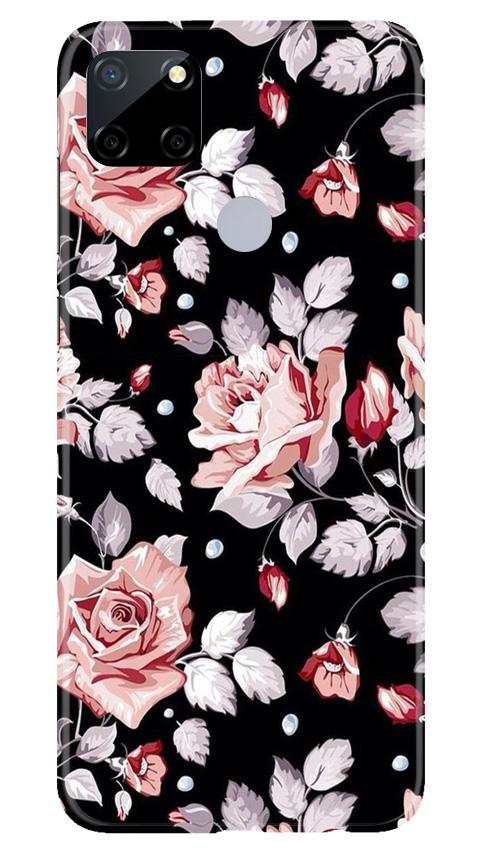 Pink rose Mobile Back Case for Realme Narzo 30a (Design - 12) Pink rose Case for Realme Narzo 30a
