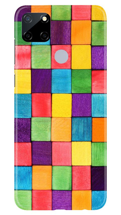 Colorful Square Mobile Back Case for Realme Narzo 30a (Design - 218) Colorful Square Case for Realme Narzo 30a (Design No. 218)
