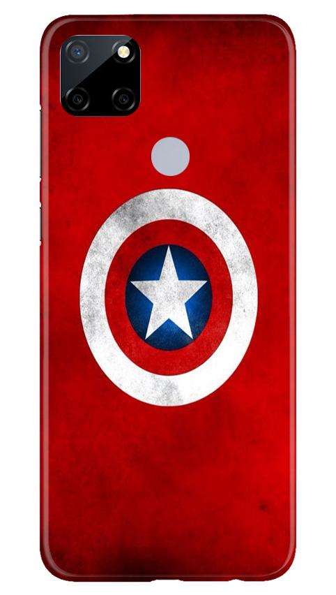 Captain America Mobile Back Case for Realme Narzo 30a (Design - 249) Captain America Case for Realme Narzo 30a (Design No. 249)