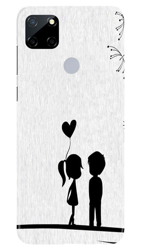 Cute Kid Couple Mobile Back Case for Realme Narzo 30a (Design - 283) Cute Kid Couple Case for Realme Narzo 30a (Design No. 283)