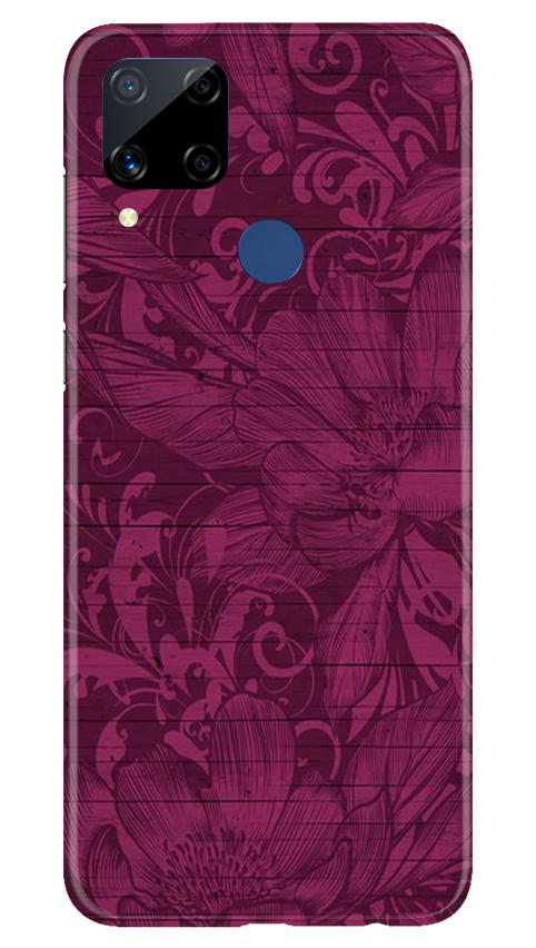 Purple Backround Mobile Back Case for Realme C15 (Design - 22) Purple Backround Case for Realme C15