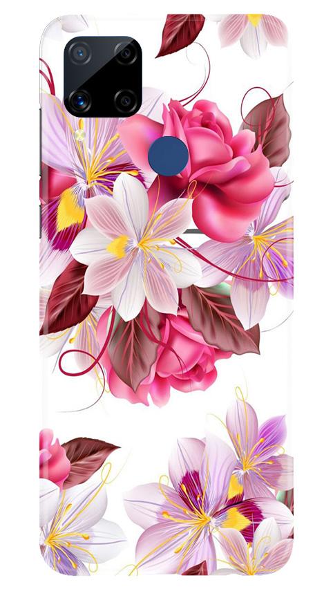 Beautiful flowers Mobile Back Case for Realme C15 (Design - 23) Beautiful flowers Case for Realme C15