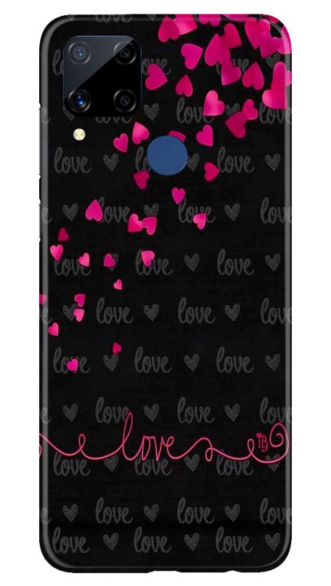 Love in Air Mobile Back Case for Realme C15 (Design - 89) Love in Air Case for Realme C15