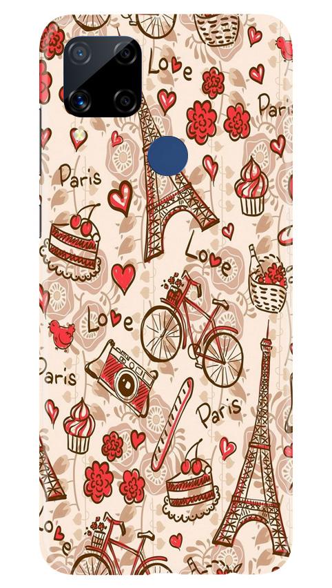 Love Paris Mobile Back Case for Realme C15 (Design - 103) Love Paris Case for Realme C15 (Design - 103)