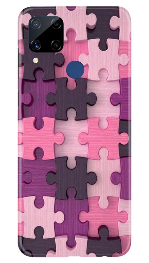 Puzzle Mobile Back Case for Realme C15 (Design - 199) Puzzle Case for Realme C15 (Design - 199)