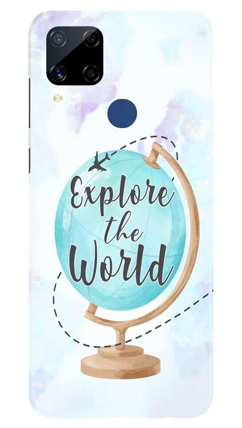 Explore the World Mobile Back Case for Realme C15 (Design - 207) Explore the World Case for Realme C15 (Design No. 207)