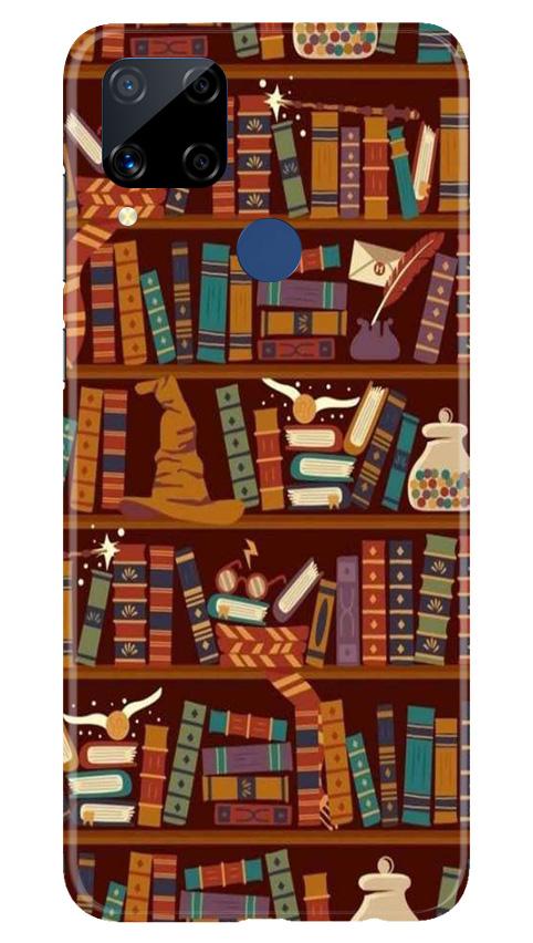 Book Shelf Mobile Back Case for Realme C15 (Design - 390) Book Shelf Mobile Back Case for Realme C15 (Design - 390)