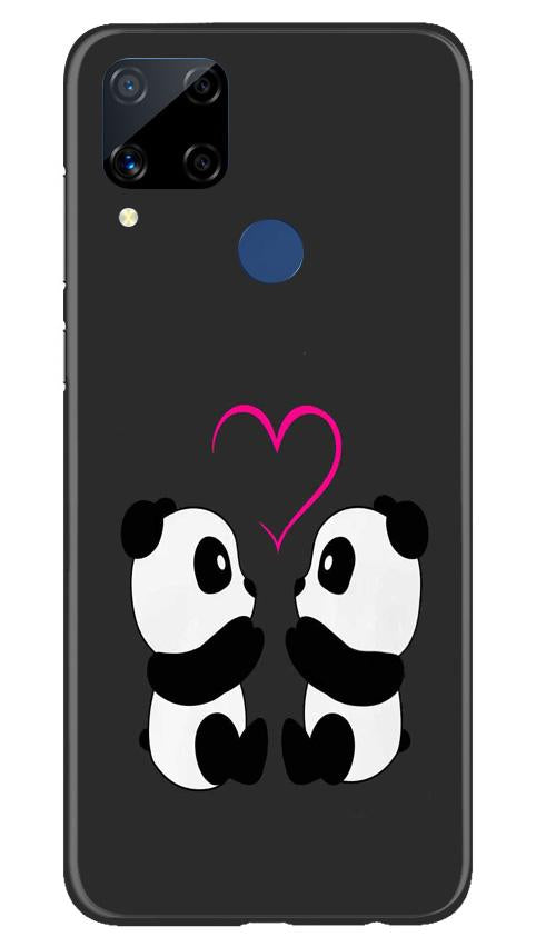 Panda Love Mobile Back Case for Realme C15 (Design - 398) Panda Love Mobile Back Case for Realme C15 (Design - 398)