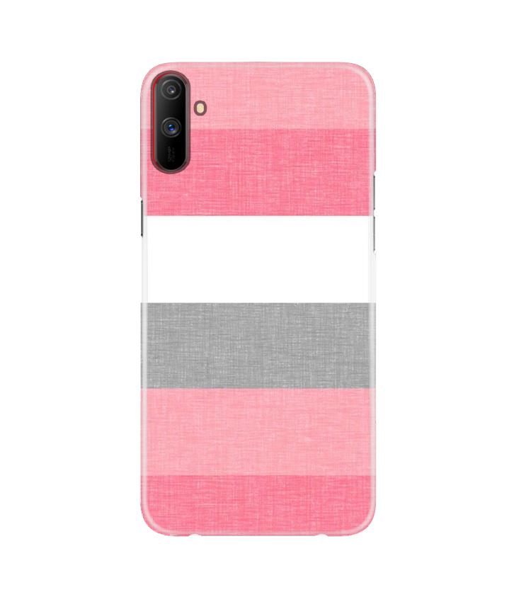 Pink white pattern Mobile Back Case for Realme C3 (Design - 55) Pink white pattern Case for Realme C3