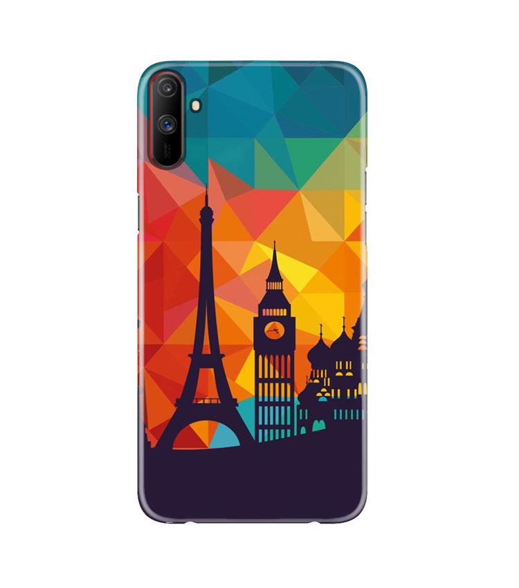 Eiffel Tower2 Mobile Back Case for Realme C3 (Design - 91) Eiffel Tower2 Case for Realme C3