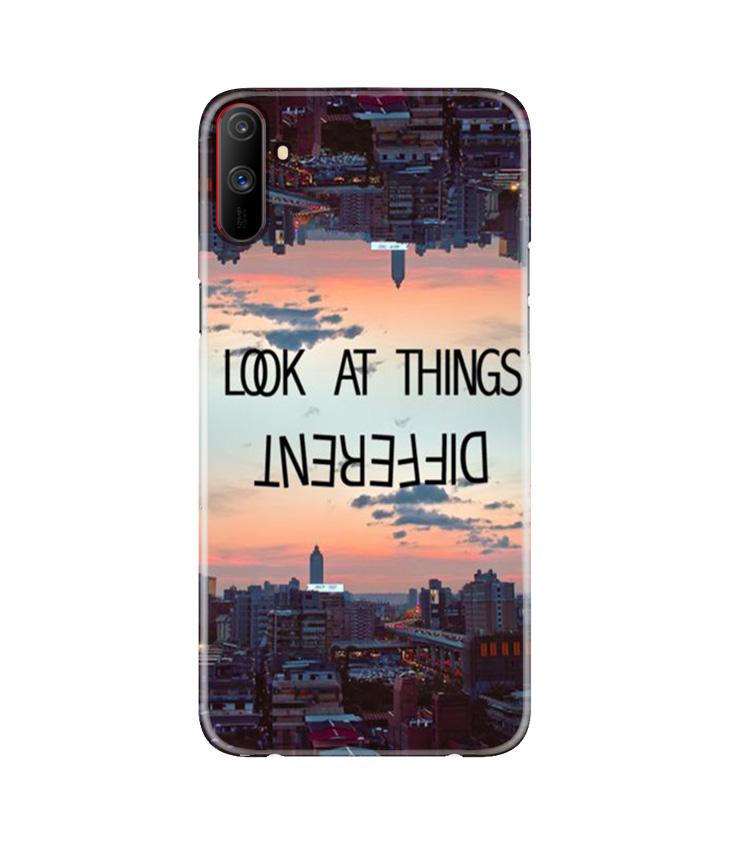Look at things different Mobile Back Case for Realme C3 (Design - 99) Look at things different Case for Realme C3
