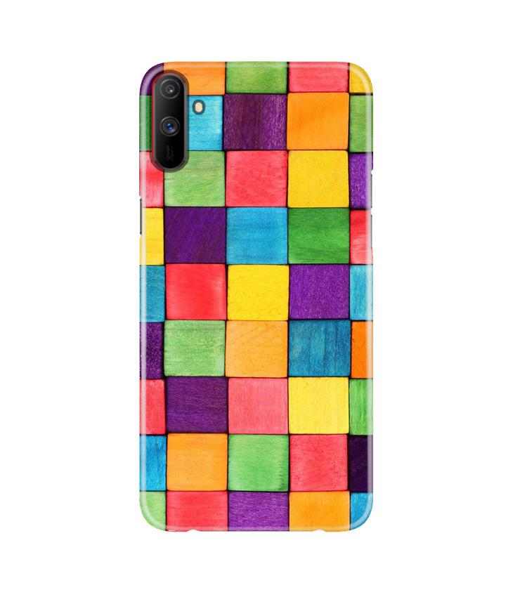 Colorful Square Mobile Back Case for Realme C3 (Design - 218) Colorful Square Case for Realme C3 (Design No. 218)