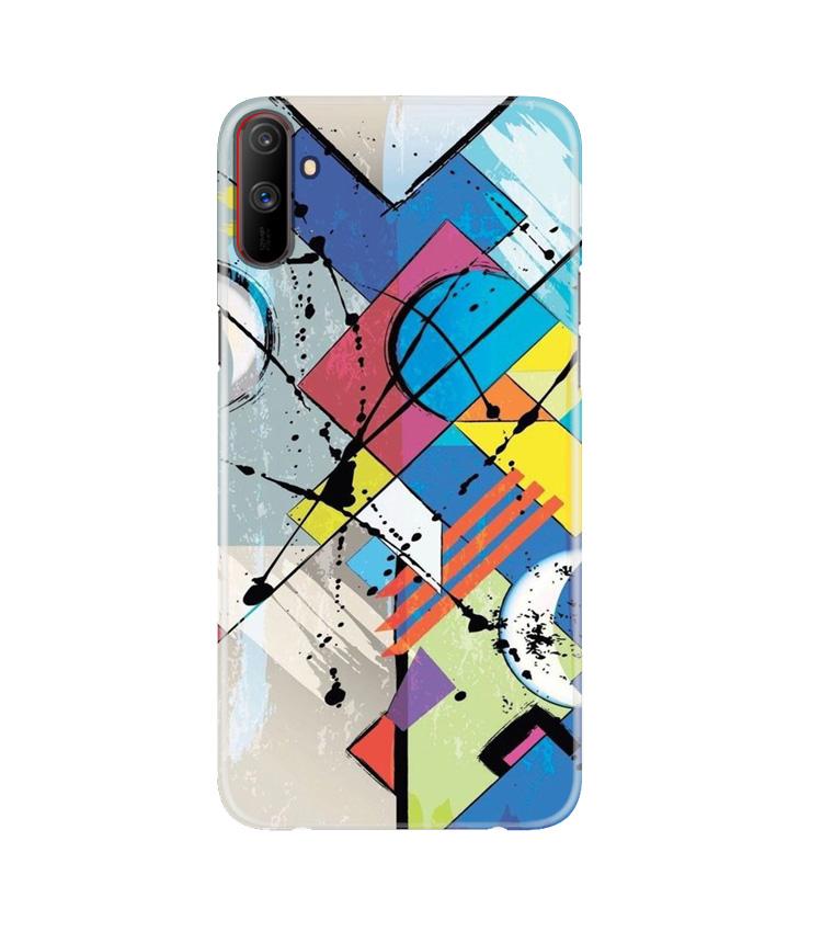Modern Art Mobile Back Case for Realme C3 (Design - 235) Modern Art Case for Realme C3 (Design No. 235)