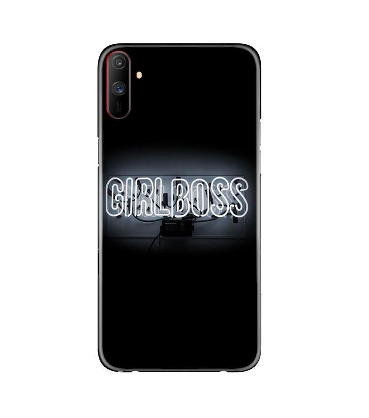 Girl Boss Black Mobile Back Case for Realme C3 (Design - 268) Girl Boss Black Case for Realme C3 (Design No. 268)