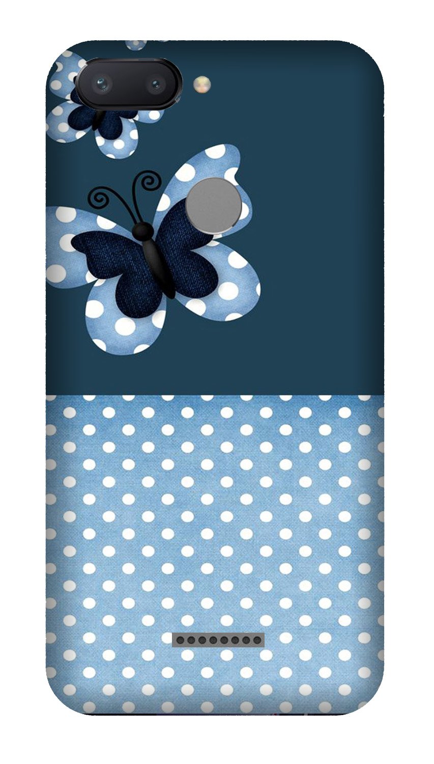 White dots Butterfly Case for Redmi 6 White dots Butterfly Case for Redmi 6