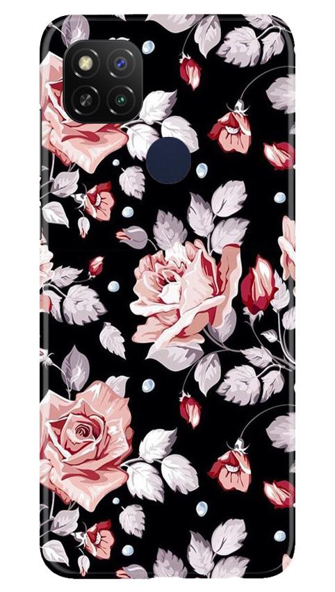 Pink rose Mobile Back Case for Redmi 9 Activ (Design - 12) Pink rose Case for Redmi 9 Activ