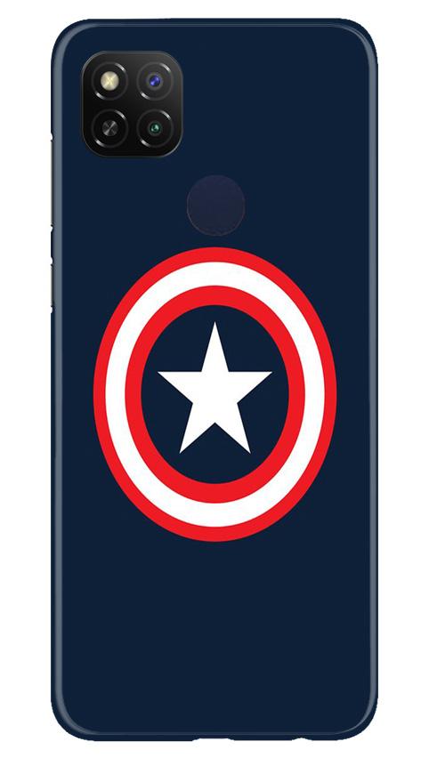 Captain America Mobile Back Case for Redmi 9 Activ (Design - 42) Captain America Case for Redmi 9 Activ