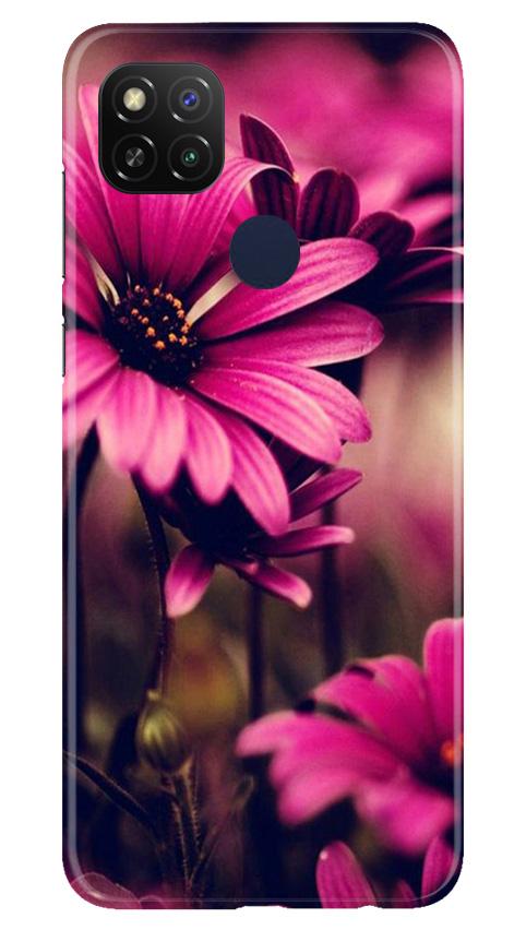 Purple Daisy Mobile Back Case for Redmi 9 Activ (Design - 65) Purple Daisy Case for Redmi 9 Activ