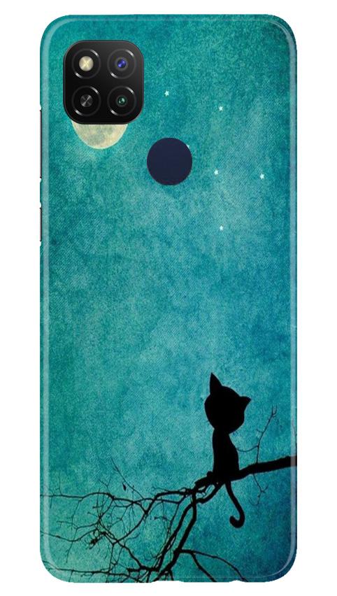 Moon cat Mobile Back Case for Redmi 9 Activ (Design - 70) Moon cat Case for Redmi 9 Activ