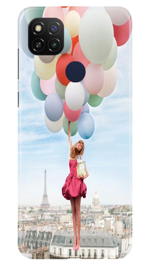 Girl with Baloon Mobile Back Case for Redmi 9 Activ (Design - 84) Girl with Baloon Case for Redmi 9 Activ
