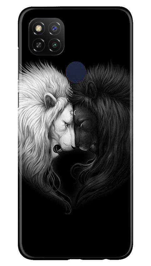 Dark White Lion Mobile Back Case for Redmi 9 Activ (Design - 140) Dark White Lion Case for Redmi 9 Activ (Design - 140)