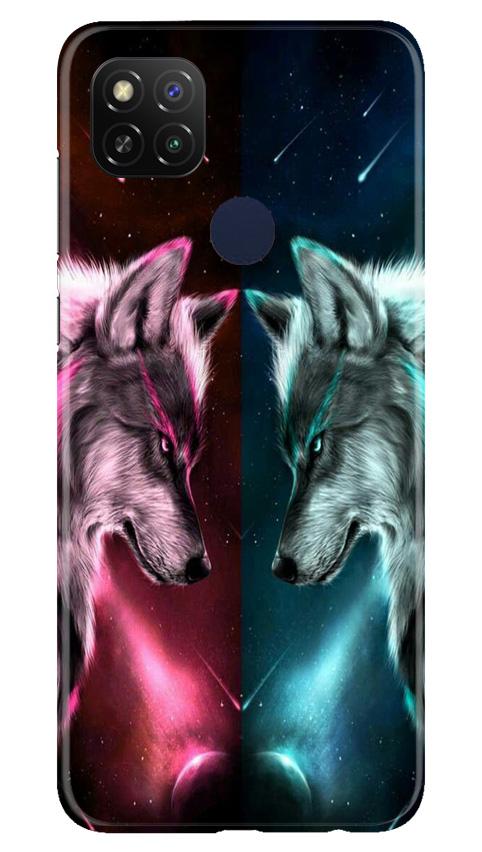 Wolf fight Mobile Back Case for Redmi 9 Activ (Design - 221) Wolf fight Case for Redmi 9 Activ (Design No. 221)