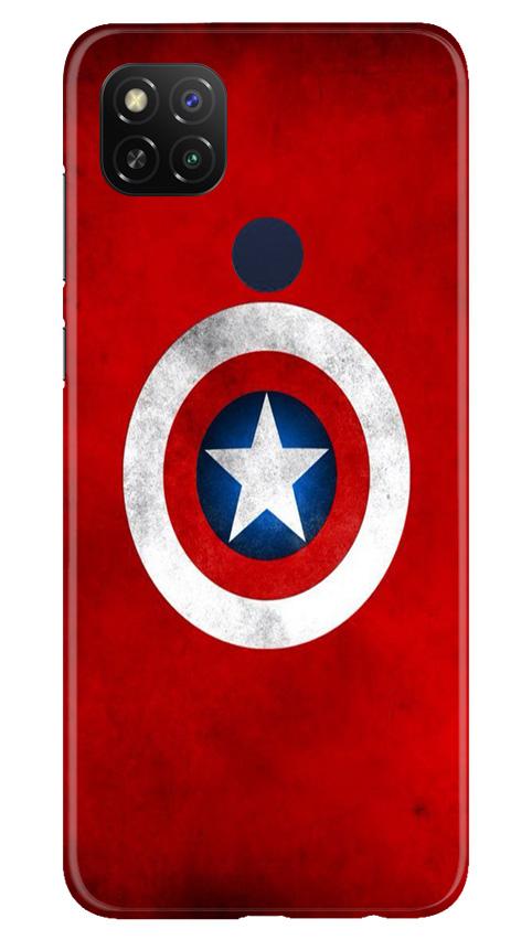 Captain America Mobile Back Case for Redmi 9 Activ (Design - 249) Captain America Case for Redmi 9 Activ (Design No. 249)