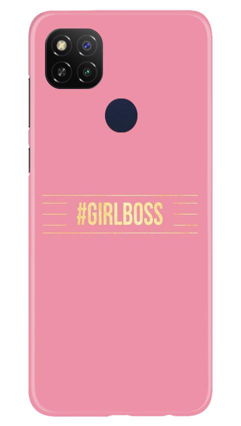 Girl Boss Pink Mobile Back Case for Redmi 9 Activ (Design - 263) Girl Boss Pink Case for Redmi 9 Activ (Design No. 263)