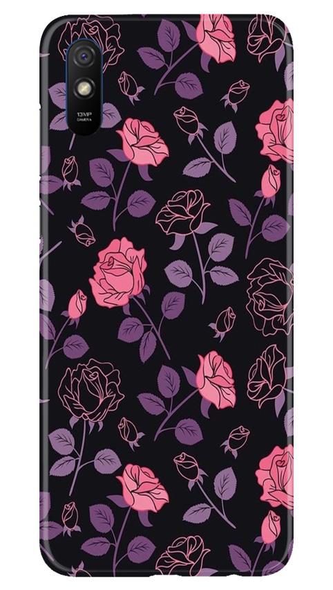 Rose Pattern Mobile Back Case for Xiaomi Redmi 9a (Design - 2) Rose Pattern Case for Xiaomi Redmi 9a