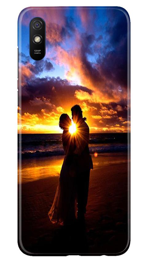 Couple Sea shore Mobile Back Case for Xiaomi Redmi 9i (Design - 13) Couple Sea shore Case for Xiaomi Redmi 9i