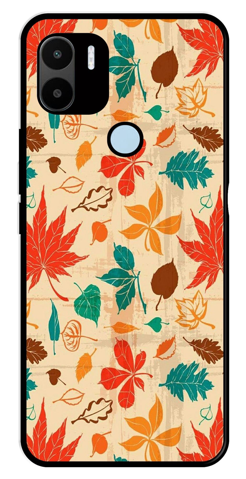 Leafs Design Metal Mobile Case for Redmi A2 Plus Leafs Design Metal Mobile Case for Redmi A2 Plus (Design No -14)