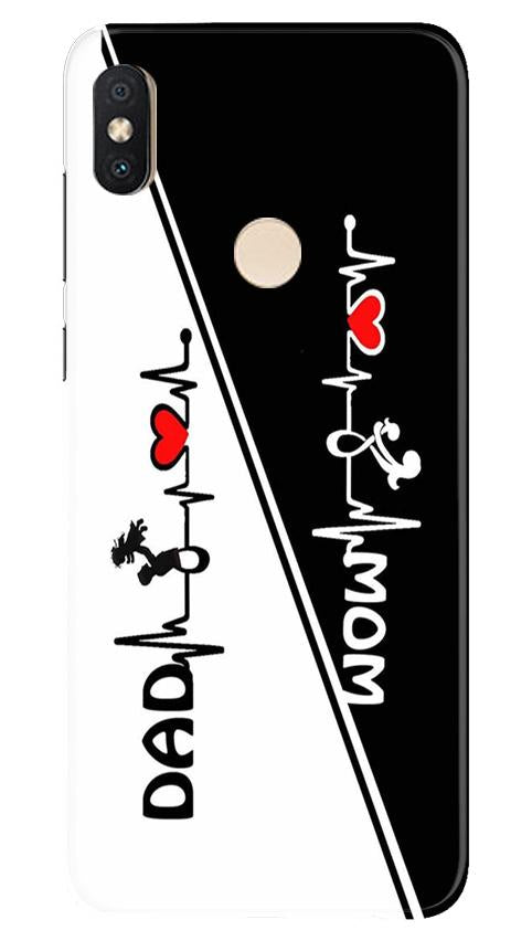 Love Mom Dad Mobile Back Case for Redmi Y2 (Design - 385)