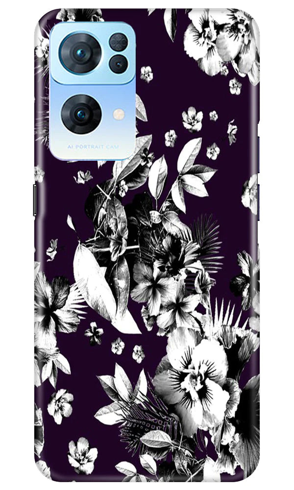 white flowers Mobile Back Case for Oppo Reno 7 Pro 5G (Design - 7) white flowers Case for Oppo Reno 7 Pro 5G