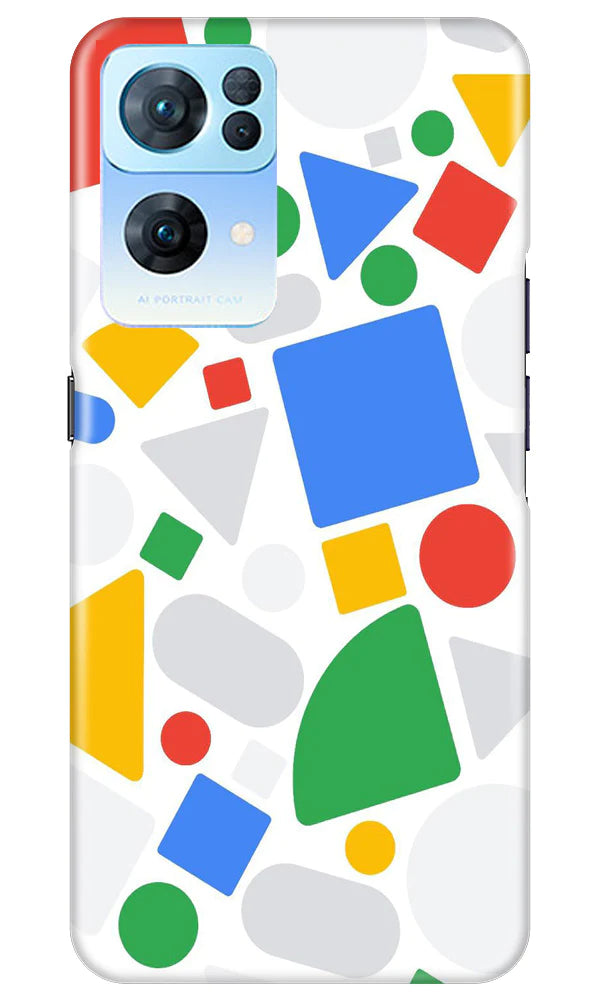 Circul Squar & Tringle Art Mobile Back Case for Oppo Reno 7 Pro 5G (Design - 18) Circul Squar & Tringle Art Case for Oppo Reno 7 Pro 5G