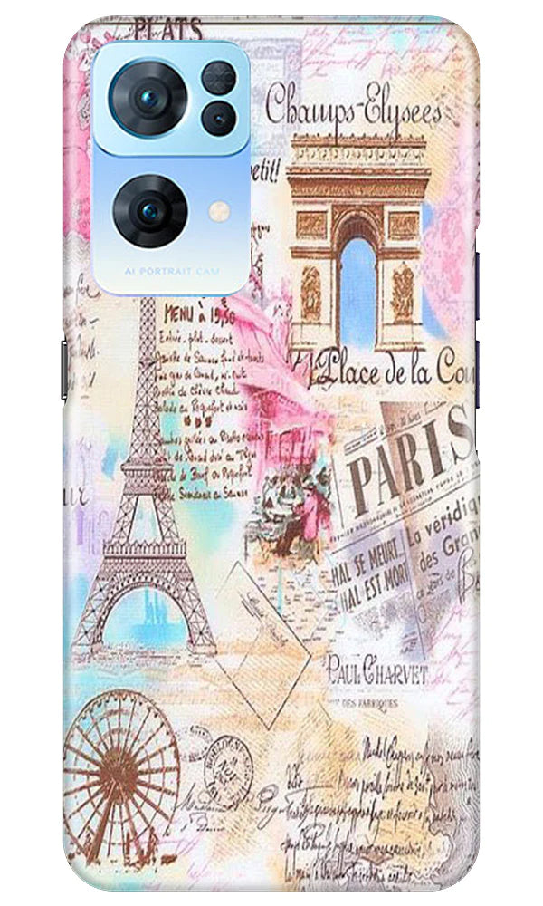Paris Eiftel Tower Mobile Back Case for Oppo Reno 7 Pro 5G (Design - 54) Paris Eiftel Tower Case for Oppo Reno 7 Pro 5G