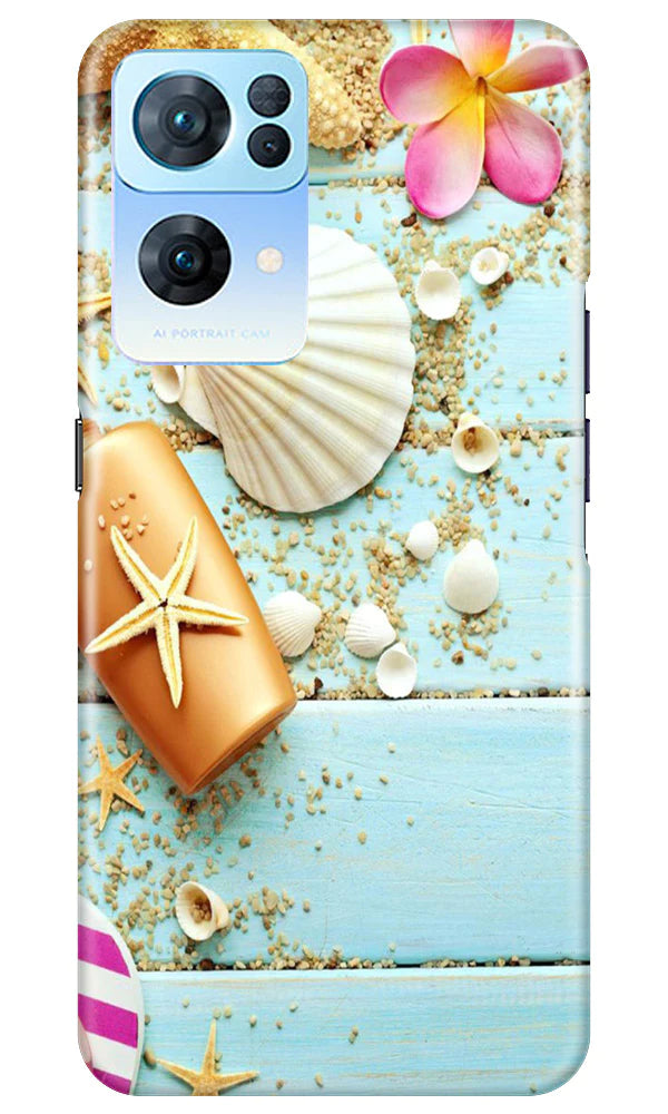 Sea Shells Mobile Back Case for Oppo Reno 7 Pro 5G (Design - 63) Sea Shells Case for Oppo Reno 7 Pro 5G