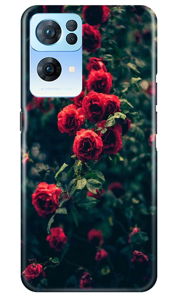 Red Rose Mobile Back Case for Oppo Reno 7 Pro 5G (Design - 66) Red Rose Case for Oppo Reno 7 Pro 5G