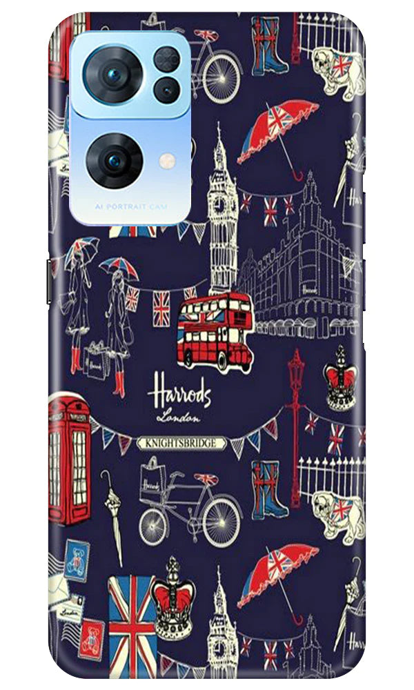 Love London Mobile Back Case for Oppo Reno 7 Pro 5G (Design - 75) Love London Case for Oppo Reno 7 Pro 5G