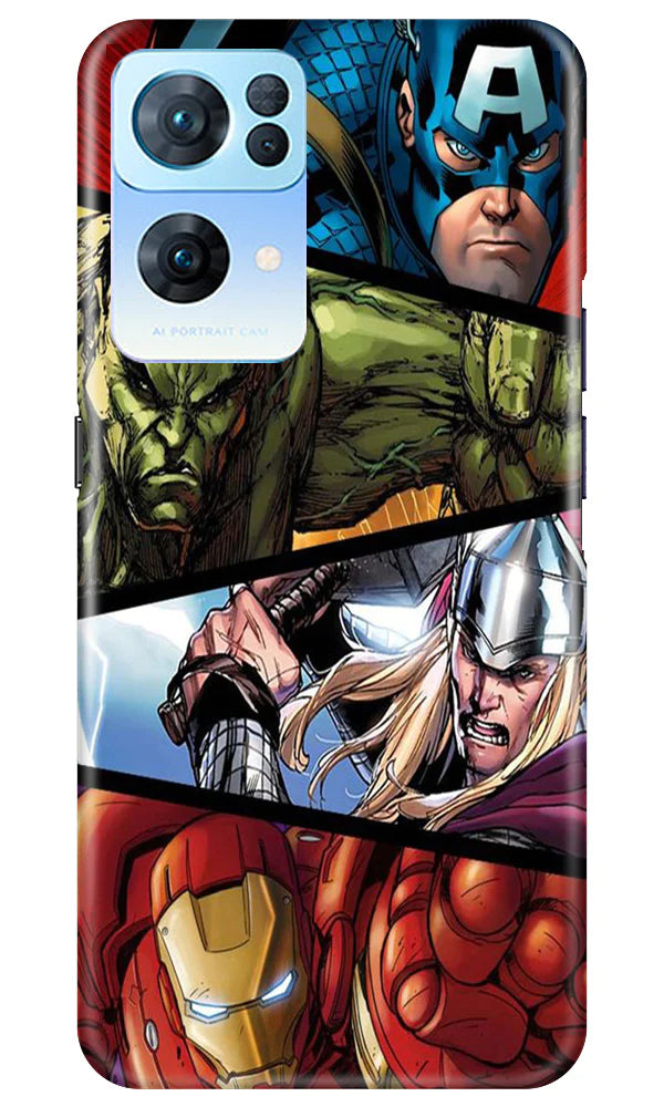 Avengers Superhero Mobile Back Case for Oppo Reno 7 Pro 5G (Design - 124) Avengers Superhero Case for Oppo Reno 7 Pro 5G (Design - 124)