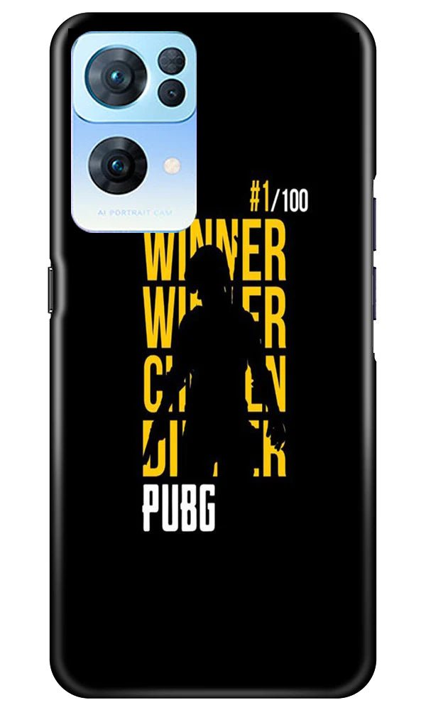Pubg Winner Winner Mobile Back Case for Oppo Reno 7 Pro 5G (Design - 146) Pubg Winner Winner Case for Oppo Reno 7 Pro 5G (Design - 146)
