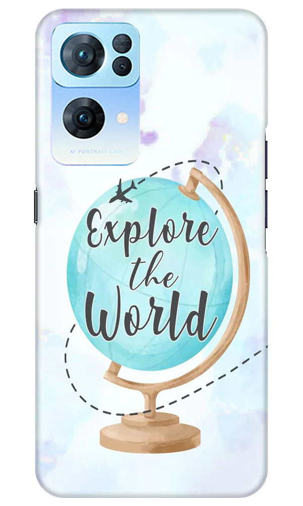 Explore the World Mobile Back Case for Oppo Reno 7 Pro 5G (Design - 176) Explore the World Case for Oppo Reno 7 Pro 5G (Design No. 176)