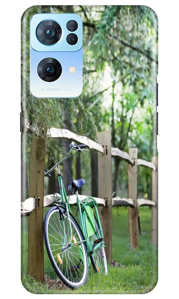 Bicycle Mobile Back Case for Oppo Reno 7 Pro 5G (Design - 177) Bicycle Case for Oppo Reno 7 Pro 5G (Design No. 177)