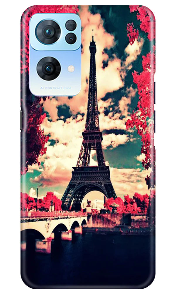Eiffel Tower Mobile Back Case for Oppo Reno 7 Pro 5G (Design - 181) Eiffel Tower Case for Oppo Reno 7 Pro 5G (Design No. 181)