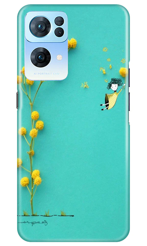 Flowers Girl Mobile Back Case for Oppo Reno 7 Pro 5G (Design - 185) Flowers Girl Case for Oppo Reno 7 Pro 5G (Design No. 185)