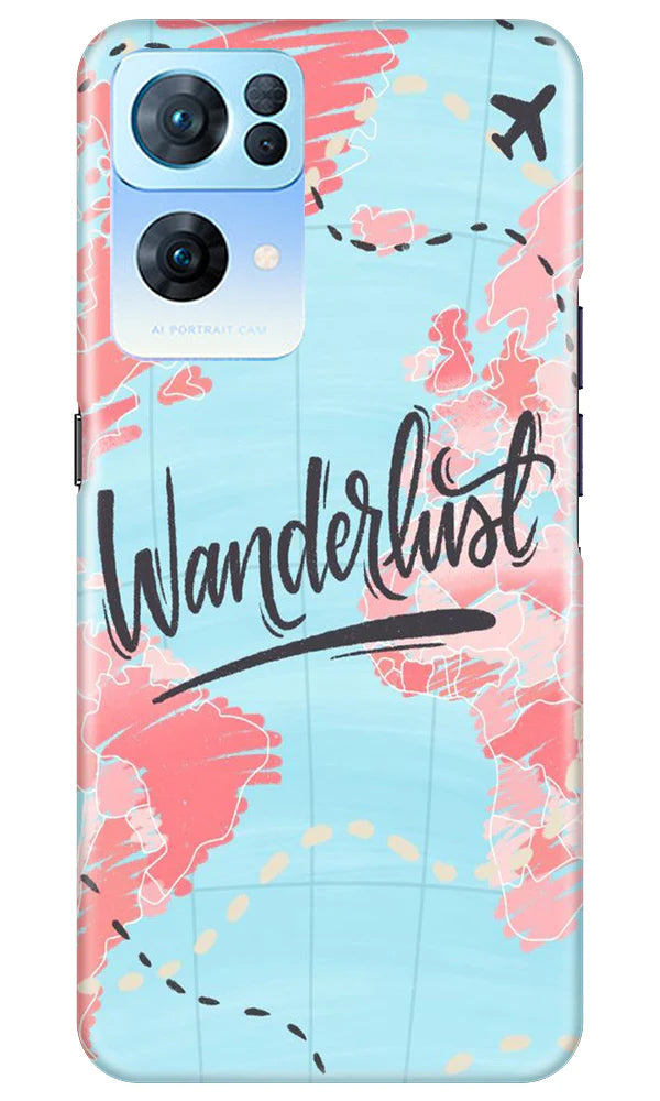 Wonderlust Travel Mobile Back Case for Oppo Reno 7 Pro 5G (Design - 192) Wonderlust Travel Case for Oppo Reno 7 Pro 5G (Design No. 192)