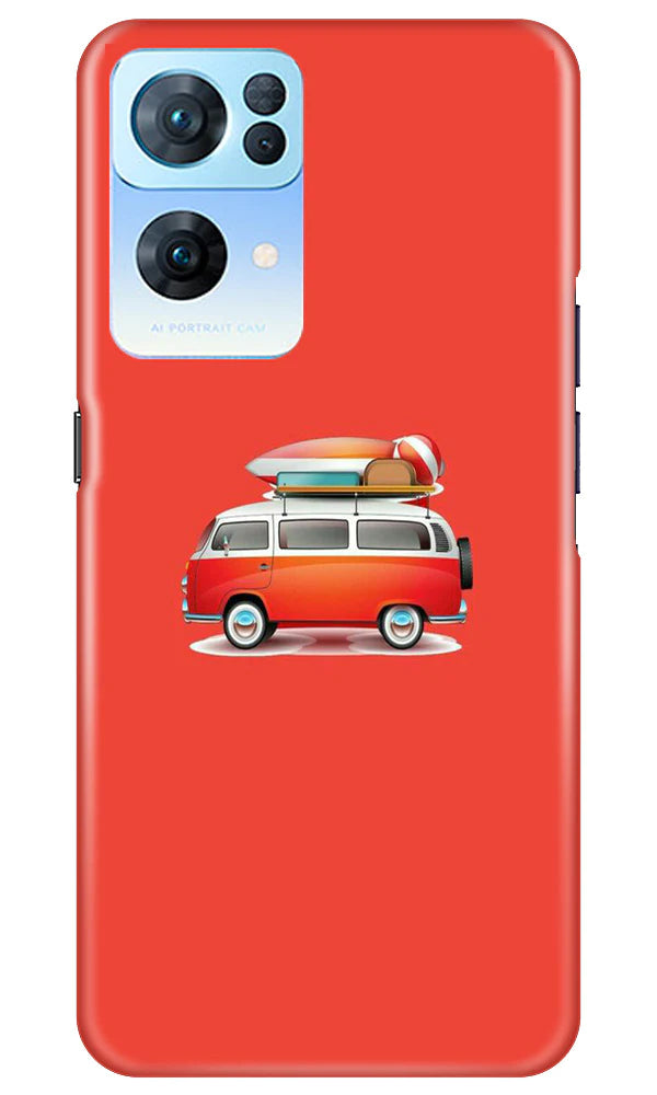 Travel Bus Mobile Back Case for Oppo Reno 7 Pro 5G (Design - 227) Travel Bus Case for Oppo Reno 7 Pro 5G (Design No. 227)