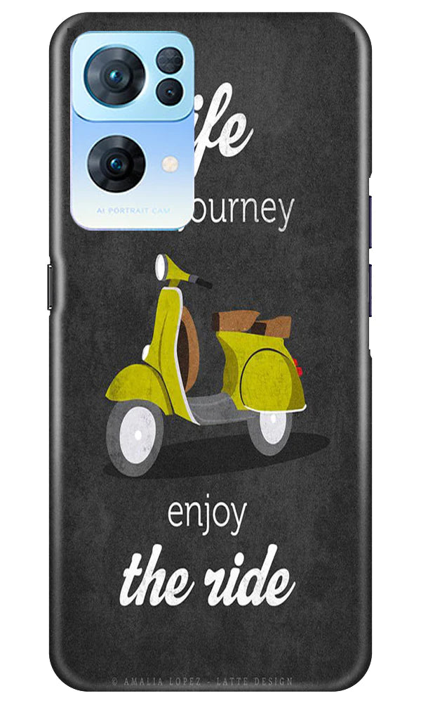 Life is a Journey Mobile Back Case for Oppo Reno 7 Pro 5G (Design - 230) Life is a Journey Case for Oppo Reno 7 Pro 5G (Design No. 230)