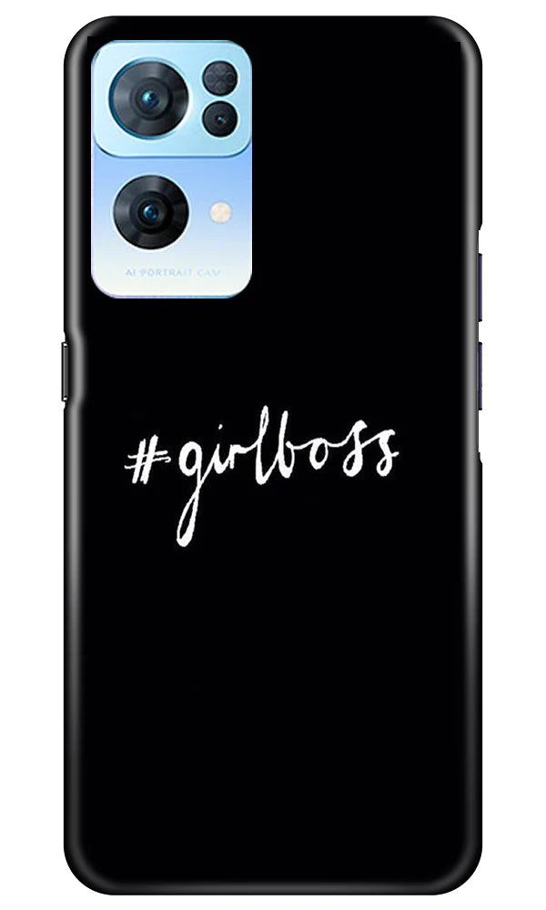 #GirlBoss Mobile Back Case for Oppo Reno7 Pro 5G (Design - 235) #GirlBoss Case for Oppo Reno7 Pro 5G (Design No. 235)