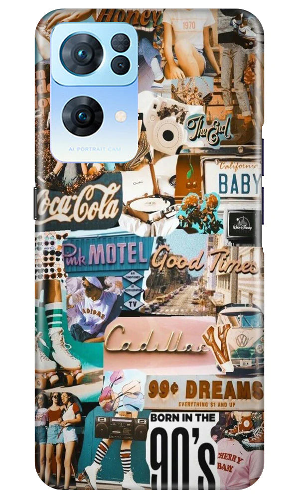 Vintage Design Mobile Back Case for Oppo Reno 7 Pro 5G (Design - 253) Vintage Design Case for Oppo Reno 7 Pro 5G (Design No. 253)